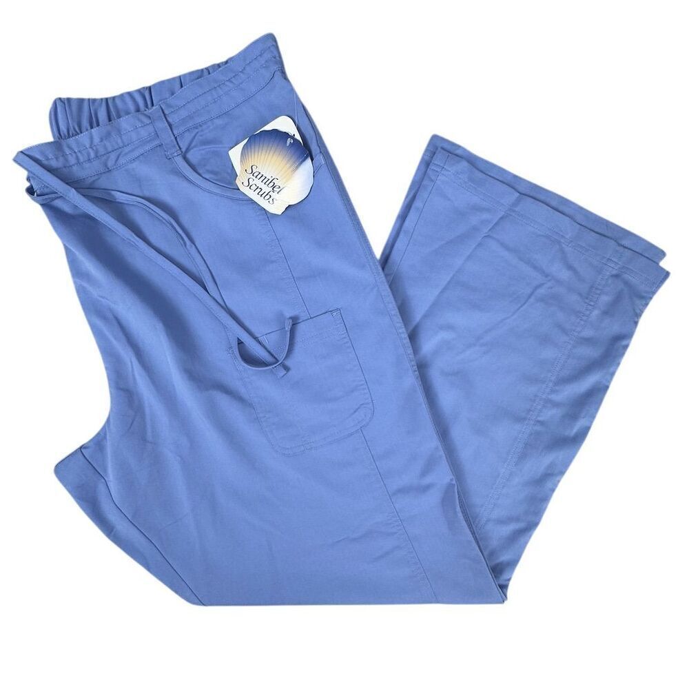 Sanibel Scrubs Unisex 2XL Blue Medical Scrub Pants